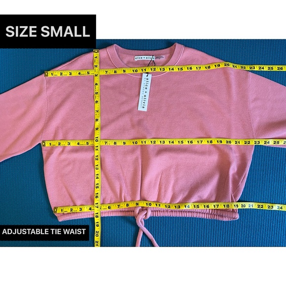 Alice + Olivia Bernetta Pink Cashmere Wool Blend Pullover Sweatshirt Sweater Top - Picture 10 of 17